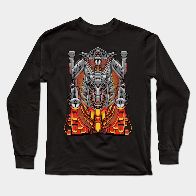 Mechanubis Long Sleeve T-Shirt by fauzanfarhn